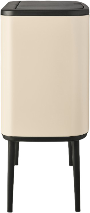 Brabantia Bo Touch Bin Poubelle 3 x 11 Litres Soft Beige côté droit