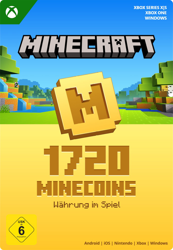 Minecraft: Minecoins Pack: 1720 Coins Xbox Series X|S, Xbox One en Windows 10 - Digitaal voorkant