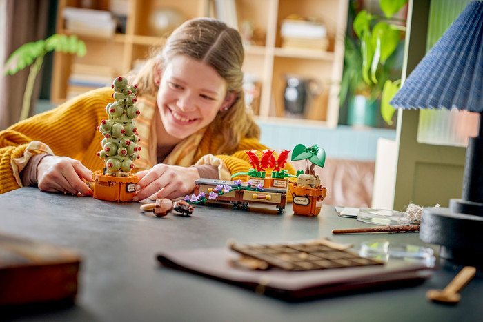 LEGO Harry Potter Zweinstein Kruidenkunde Planten 76474 product in gebruik