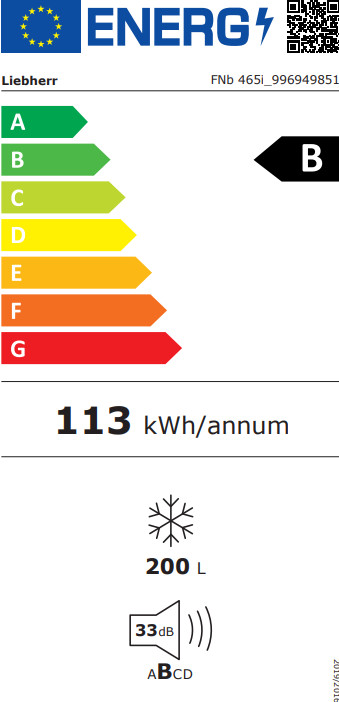 Liebherr FNb 465i-22 energielabel