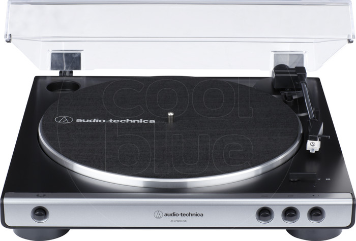 Audio-Technica AT-LP60XUSBGM + Audio-Technica ATH-SP3X Black front