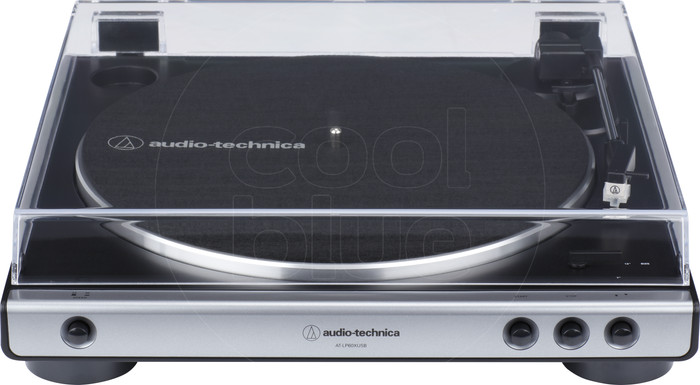 Audio-Technica AT-LP60XUSBGM + Audio-Technica ATH-SP3X Black front