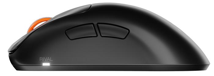 SteelSeries Rival Pro WL Draadloze Gaming Muis Zwart linkerkant