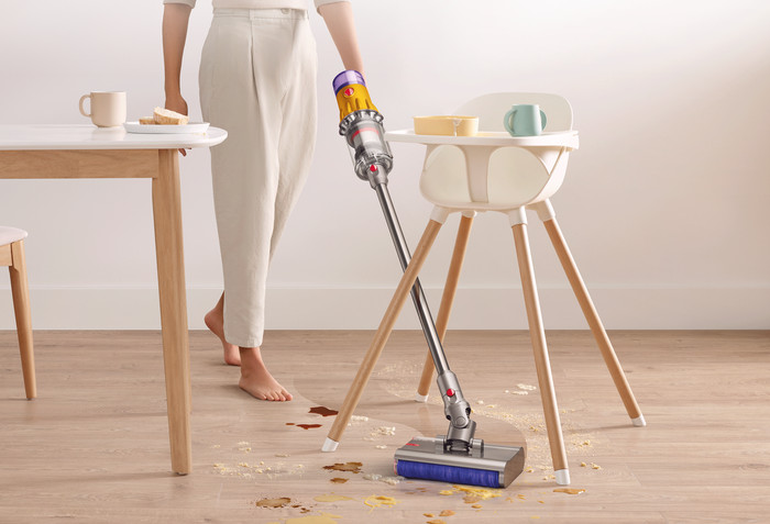 Dyson V12s Detect Slim Submarine product in gebruik