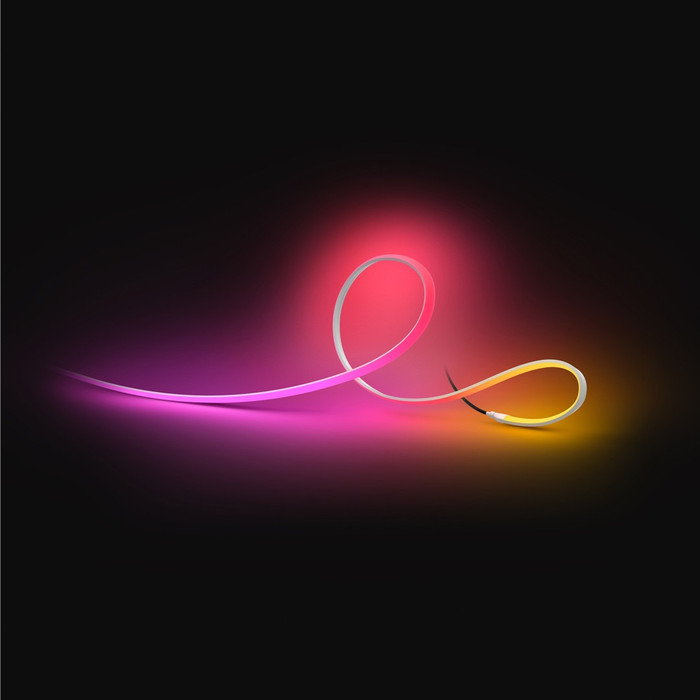 Philips Hue Omniglow LED strip Buiten 5 meter product in gebruik