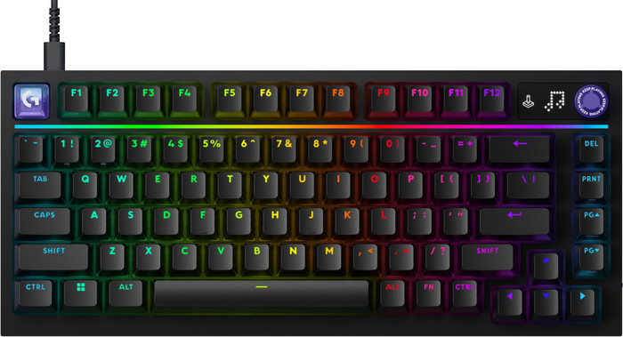 Logitech G316 X 75 Gaming Toetsenbord Zwart Azerty bovenkant