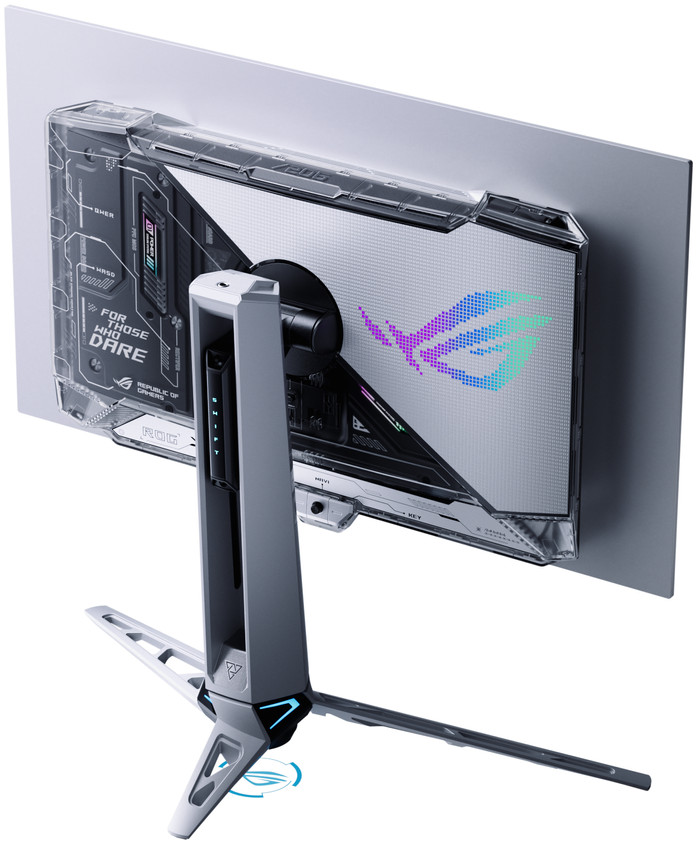 ASUS ROG Swift PG27AQWP-W OLED achterkant