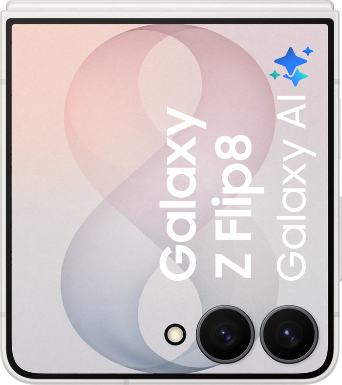Samsung Galaxy Z Flip 8 256GB Wit 5G voorkant