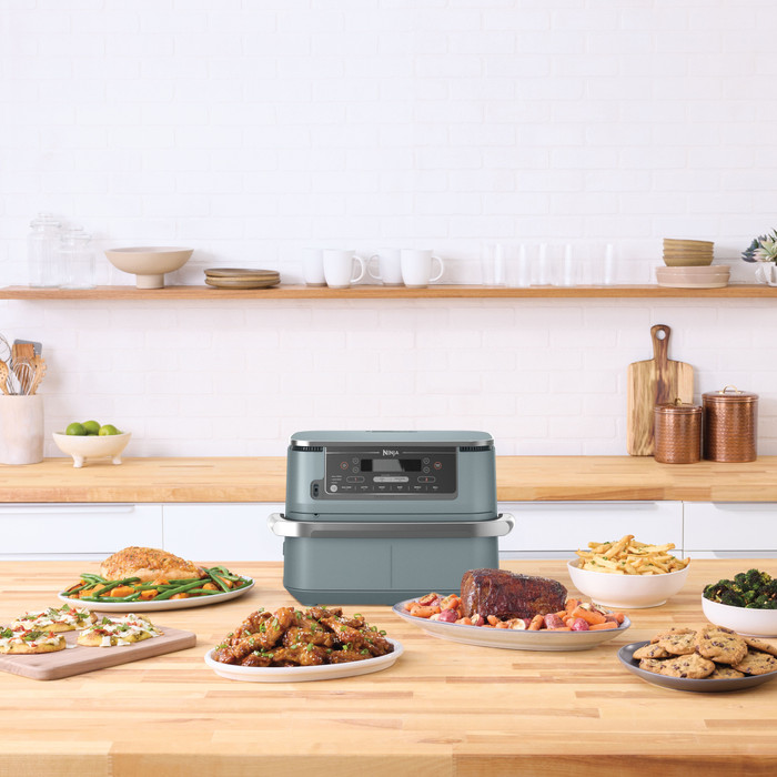 Ninja Foodi FlexDrawer Airfryer Blauw product in gebruik
