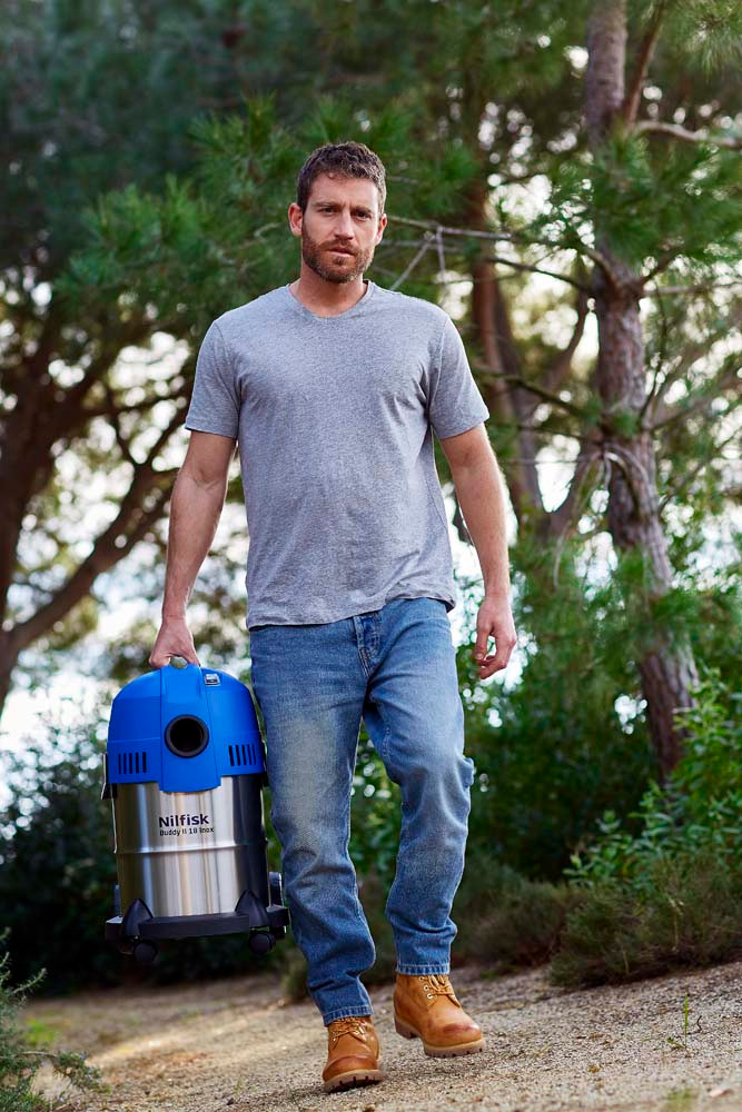 Nilfisk Buddy II 18 Inox product in gebruik