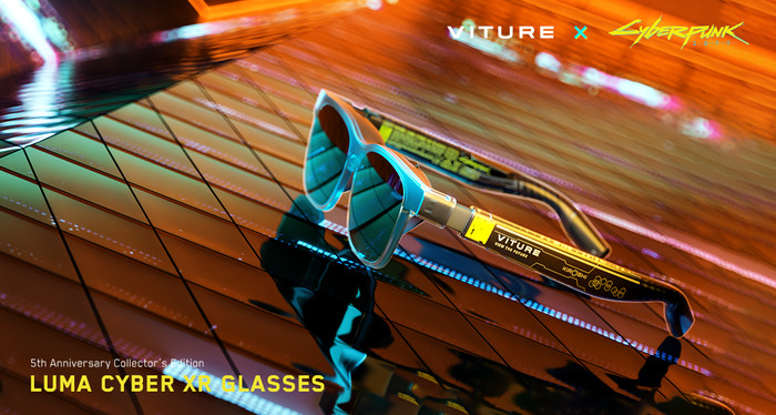 VITURE x Cyberpunk 2077 Luma Cyber XR bril visual leverancier