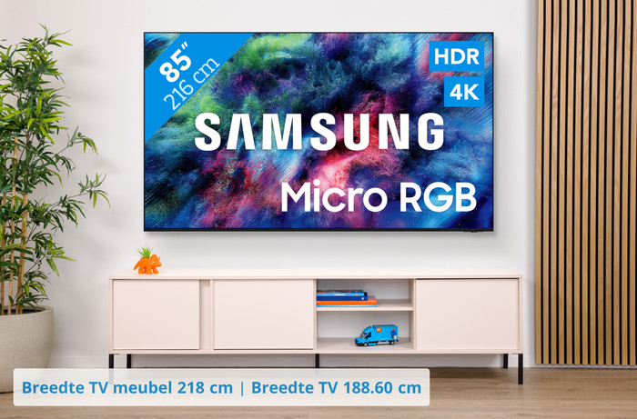 Samsung Micro RGB 85" R95H (2026) + Samsung HW-Q990H (2026) visual Coolblue 1