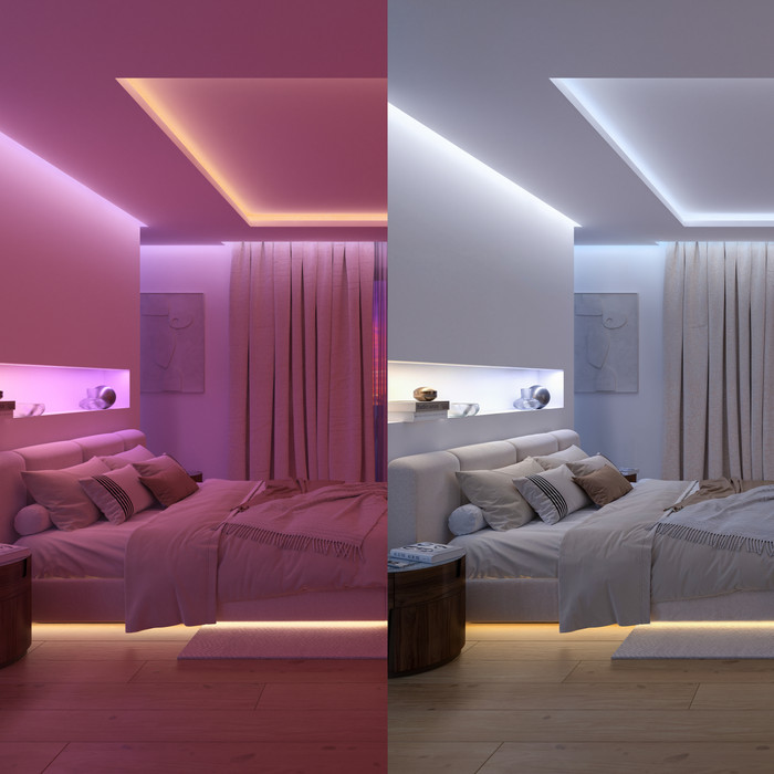 Philips Hue Flux LED Strip 10 meter Verlengstrip product in gebruik