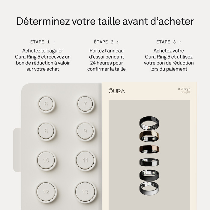 Oura Ring 5 Taille 13 Stealth visuel fournisseur