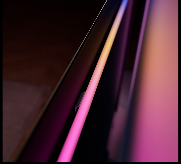 Philips Hue Play Pro LED Strip 55 tot 65 inch TV product in gebruik
