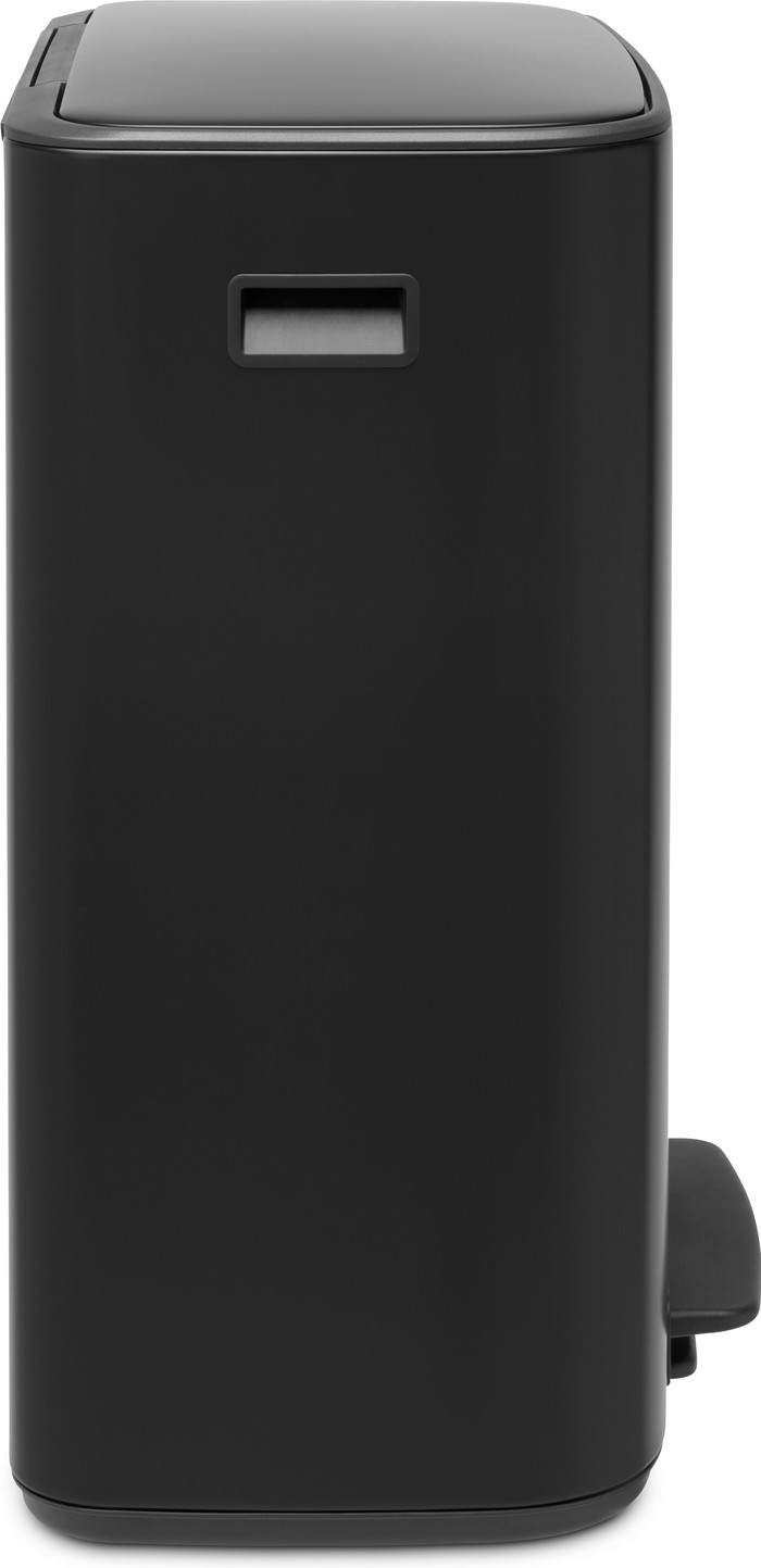 Brabantia Bo Poubelle à Pédale 60 Litres Matt Black côté droit