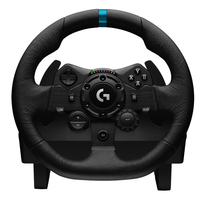 Logitech G923 racestuurwiel en -pedalen PC voorkant