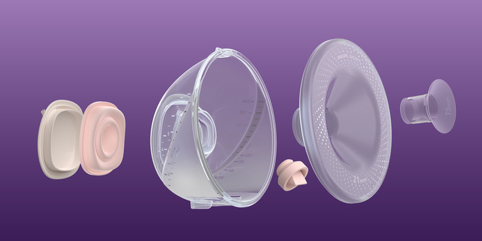 Philips Avent Hands-free grote borstbeschermers en inzetstukken SCF552/11 binnenkant