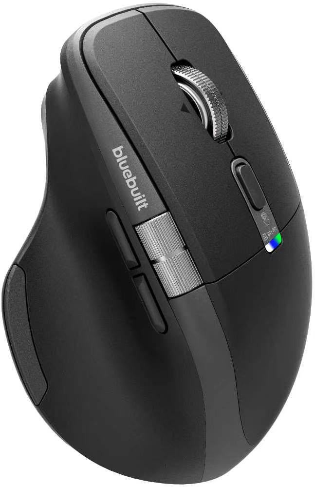 BlueBuilt Maximus Pro Souris Ergonomique Bluetooth Sans Fil côté gauche