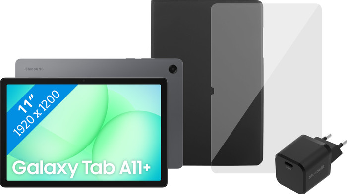 Samsung Galaxy Tab A11 Plus 11 Pouces 128 Go Wifi + 5G Gris EE + Pack d'Accessoires Complet Main Image