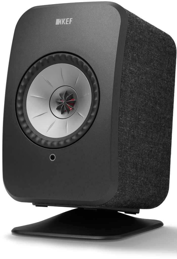 KEF P1 LSX Desk Pad Noir Par Deux avant