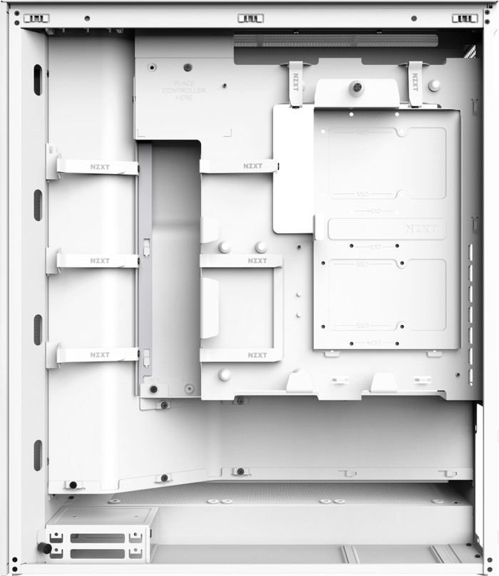 NZXT H7 Flow - Wit achterkant