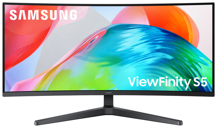 Samsung S55GH LS34H550GAUXEN Curved voorkant