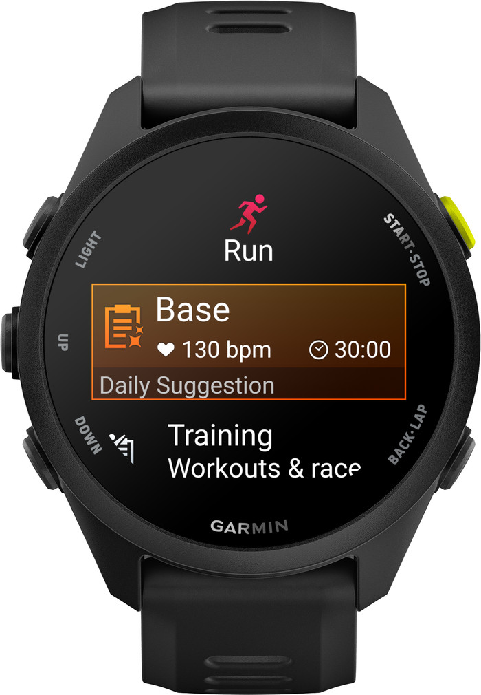 Garmin Forerunner 70 43 mm Zwart voorkant