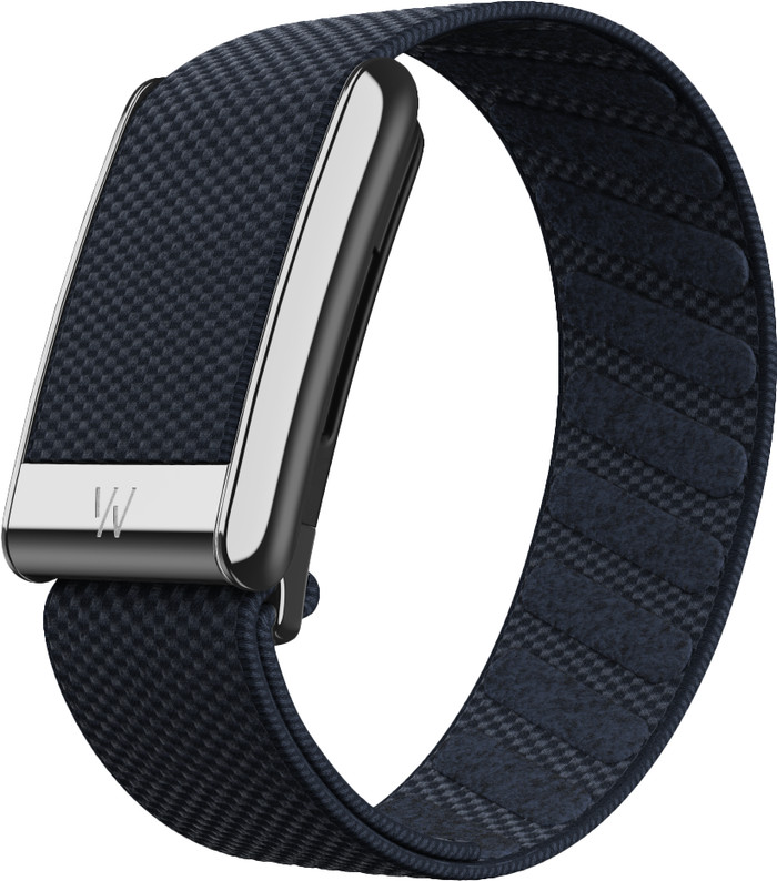 WHOOP 5.0 SuperKnit Luxe Band Dark Blue product in use