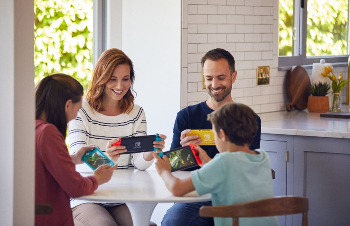 Nintendo Switch Lite + Tomodachi Life: Living the Dream product in gebruik