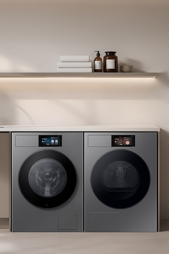 Samsung WF90H11C4ST2 QuickDrive AI Home product in gebruik