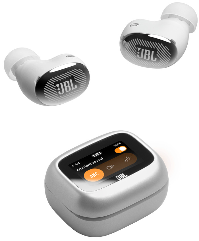 JBL Live Buds 4 Argent avant