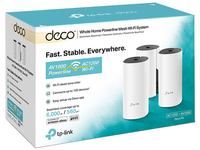 TP-Link Deco P9 Powerline Mesh Multiroom Wifi Lot de 3 null