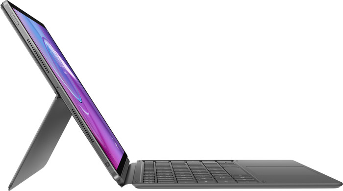 Lenovo Idea Tab Pro Gen 2 Toetsenbord Hoes AZERTY Grijs linkerkant
