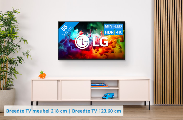 LG Mini-led 55" QNED71 (2026) visual Coolblue 1