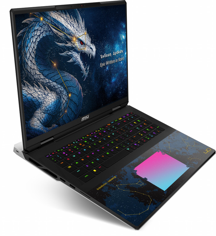 MSI Titan 18 HX Dragon Edition Draco Epic A2WJ-1263BE linkerkant