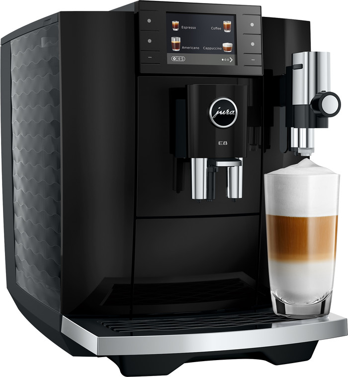 JURA E8 Piano Black (ED) linkerkant