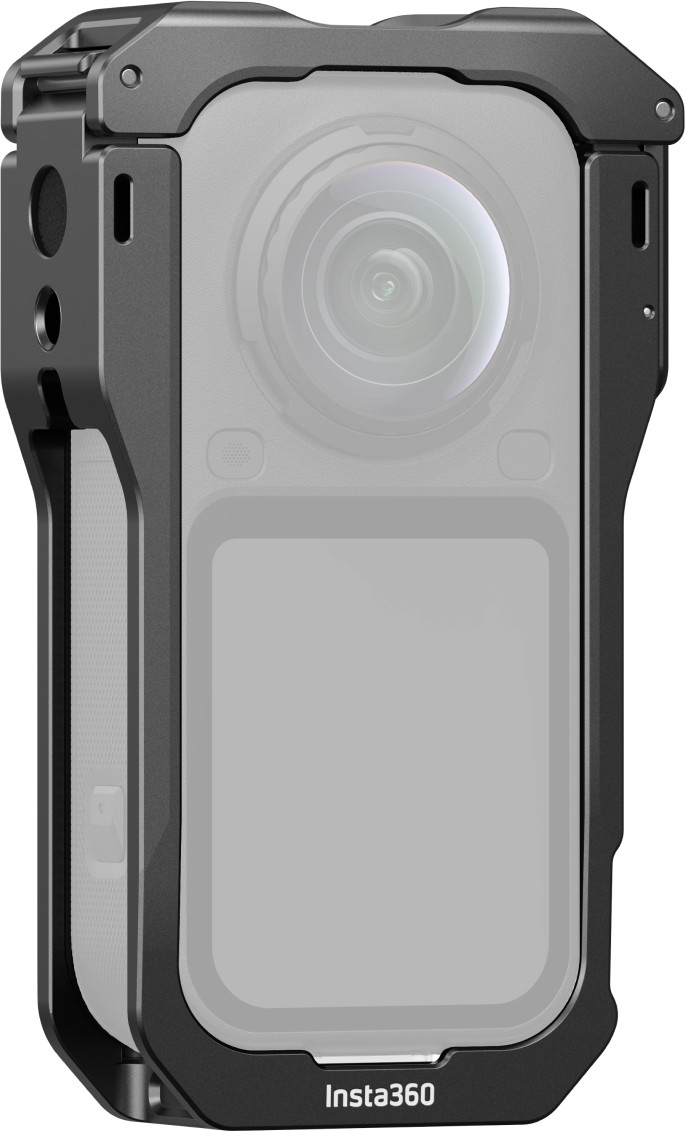 Insta360 X6 Protective Utility Frame product in gebruik