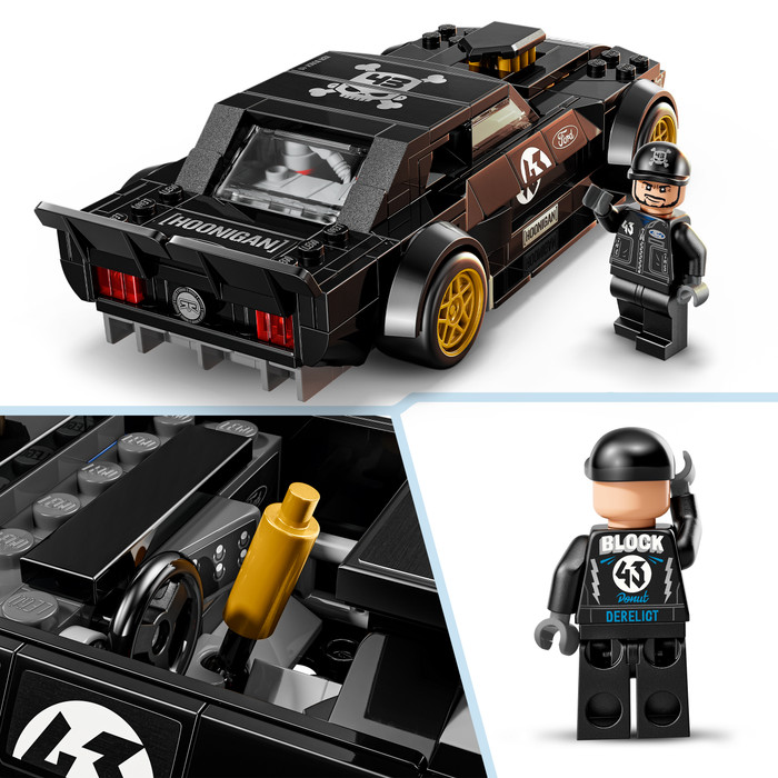 LEGO Speed Champions Ken Block's '65 Ford Mustang Hoonicorn V1 77262 detail