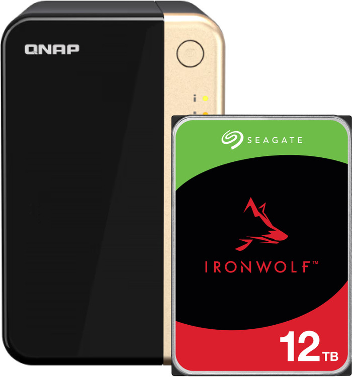 QNAP TS-264-8G + Seagate IronWolf 12 To Main Image