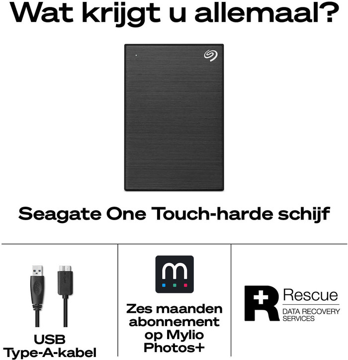 Seagate One Touch PW (HDD) Light Blue 2 To intérieur