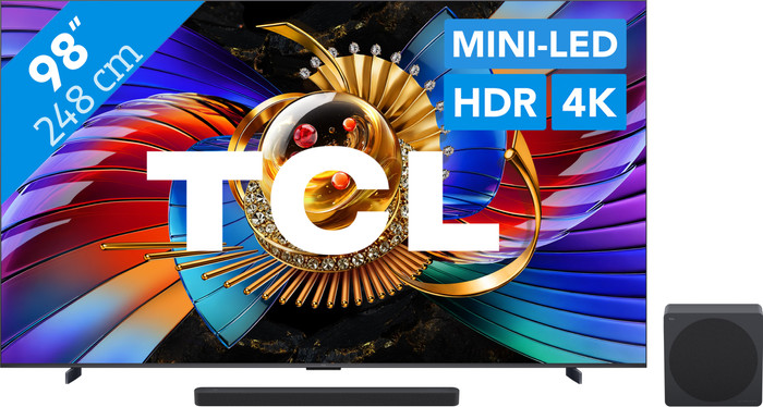TCL SQD Mini-led 98" 80L (2026) + TCL A65K Main Image