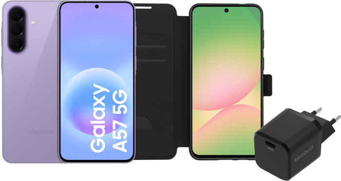 Samsung Galaxy A57 256GB Purple 5G + Basic Accessory Pack Main Image