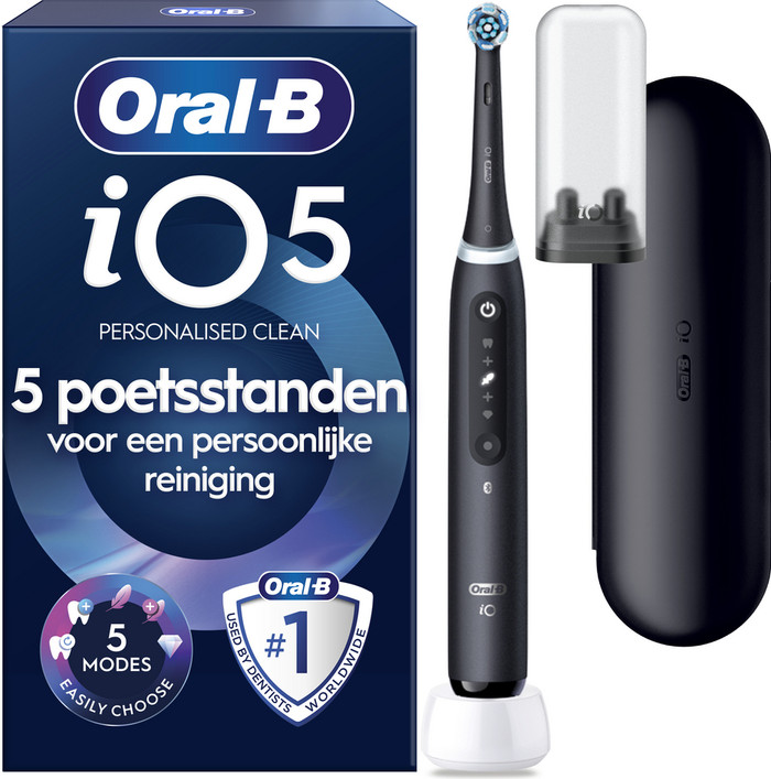 Oral-B iO 5N Zwart Value Pack verpakking
