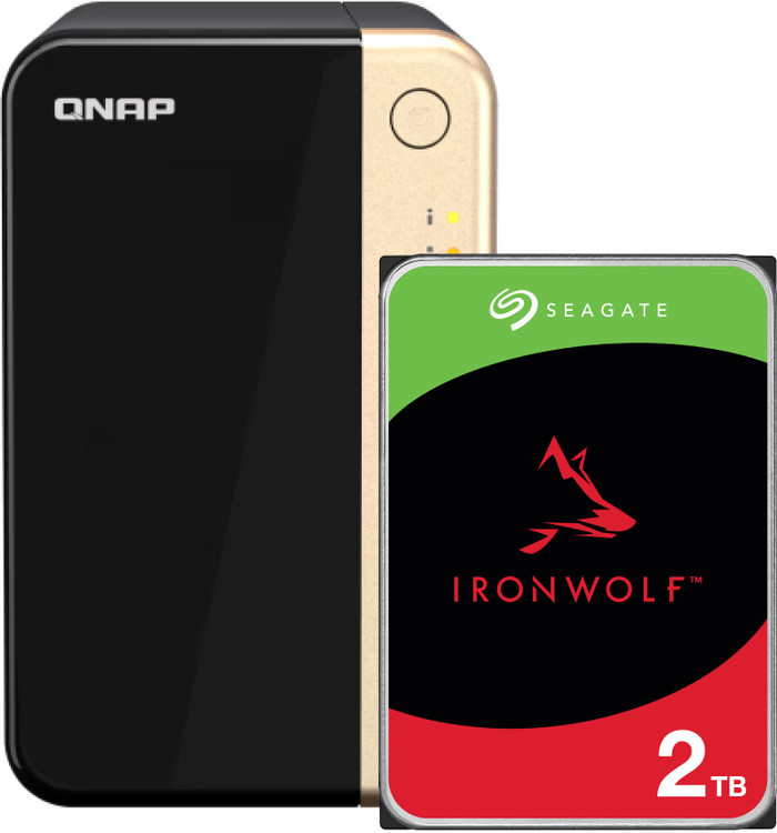 QNAP TS-264-8G + Seagate IronWolf 2 To Main Image