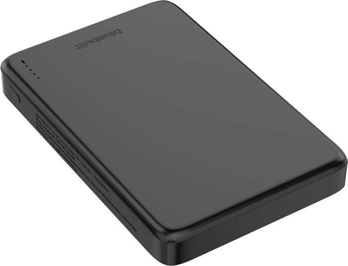 BlueBuilt Draadloze Powerbank met Qi2.2 en MagSafe 10.000 mAh met Snelladen 25 Watt Grijs bovenkant