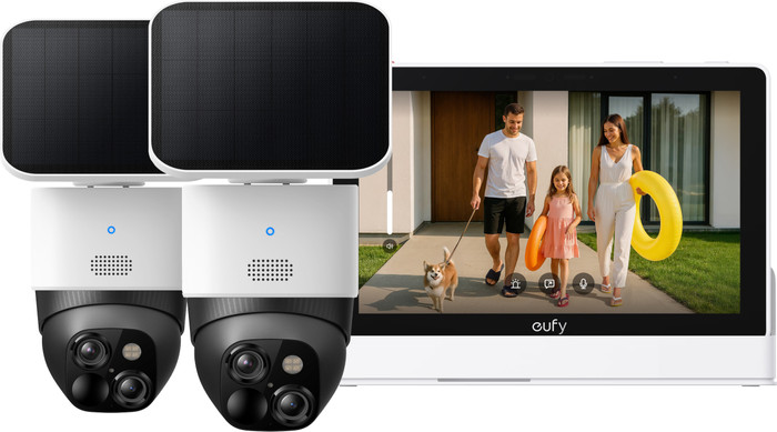 Eufy Solo Cam S340 Duo Pack + Smart Display E10 Main Image