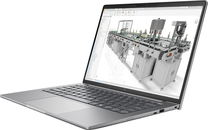 HP ZBook 8 G2 14'' Copilot+ PC - DN7U0ET Azerty rechterkant