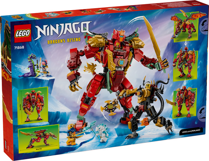 LEGO Ninjago Wyldfyre's Transformerende Drakenmecha 71868 verpakking