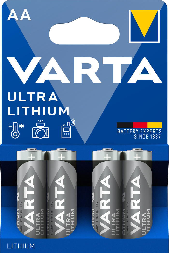 Varta Ultra Lithium AA Blister 4 Pièces Main Image